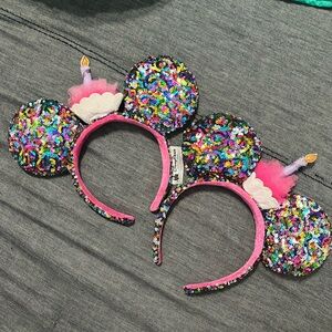 Mouse ears Disney birthday glitter